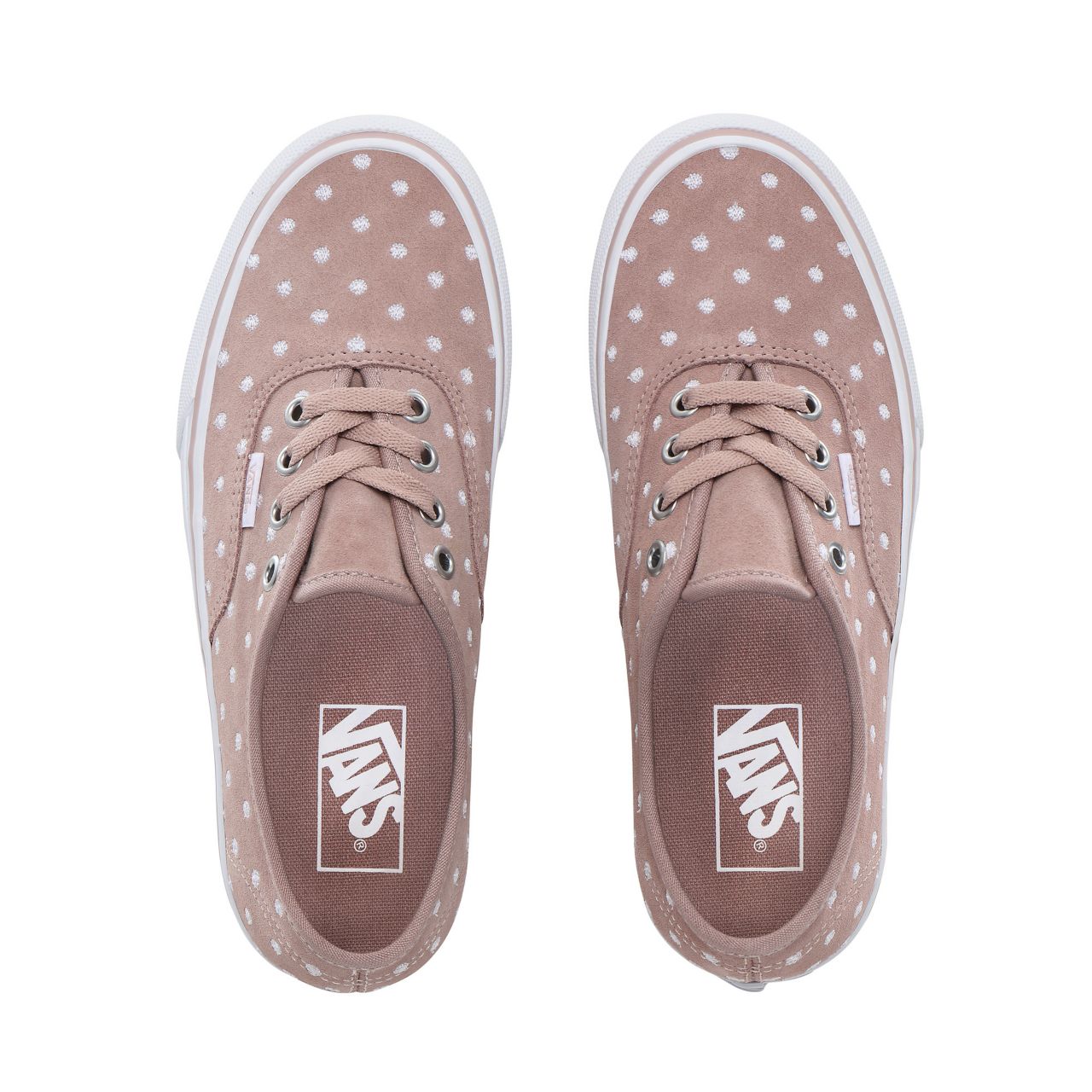 Vans Suede Polka Dot Authentic Platform 2.0 Classic Womens - (Suede Polka Dot) shadow gray/true white VN0A3AV8T7U Shoes