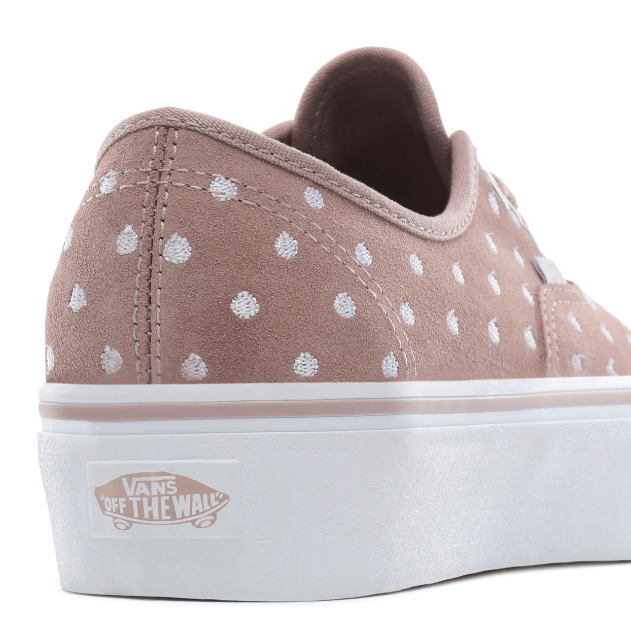 Vans Suede Polka Dot Authentic Platform 2.0 Classic Womens - (Suede Polka Dot) shadow gray/true white VN0A3AV8T7U Shoes