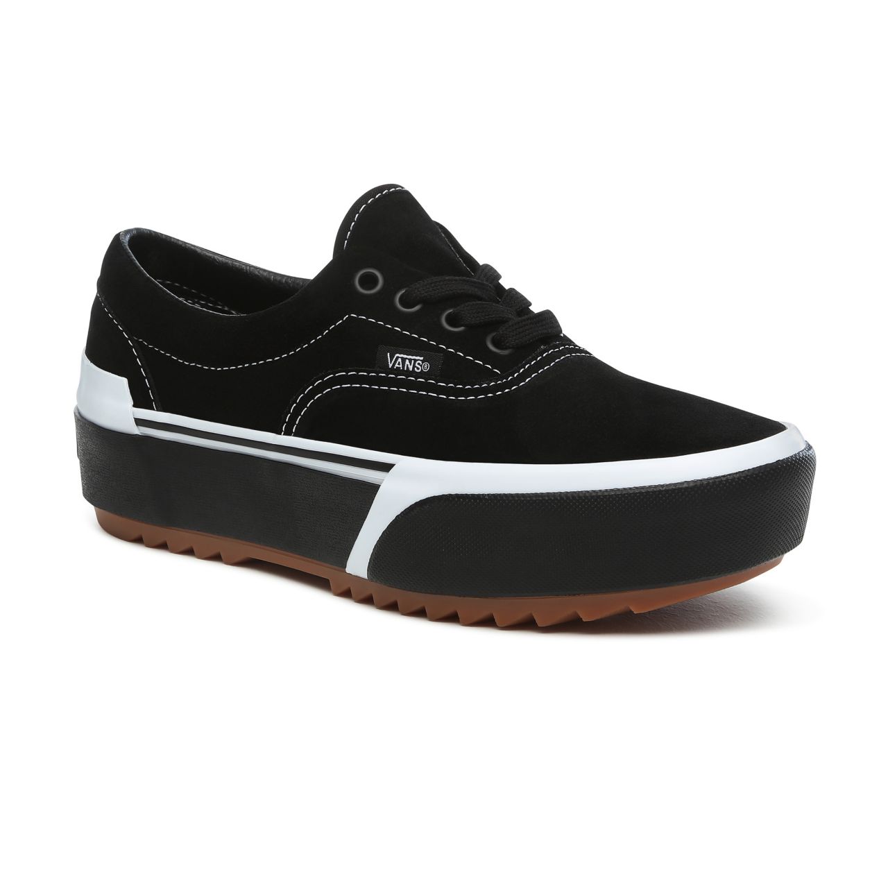 Vans Suede Era Stacked Classic Womens - (Suede) black/gum VN0A4BTOLF9 Shoes