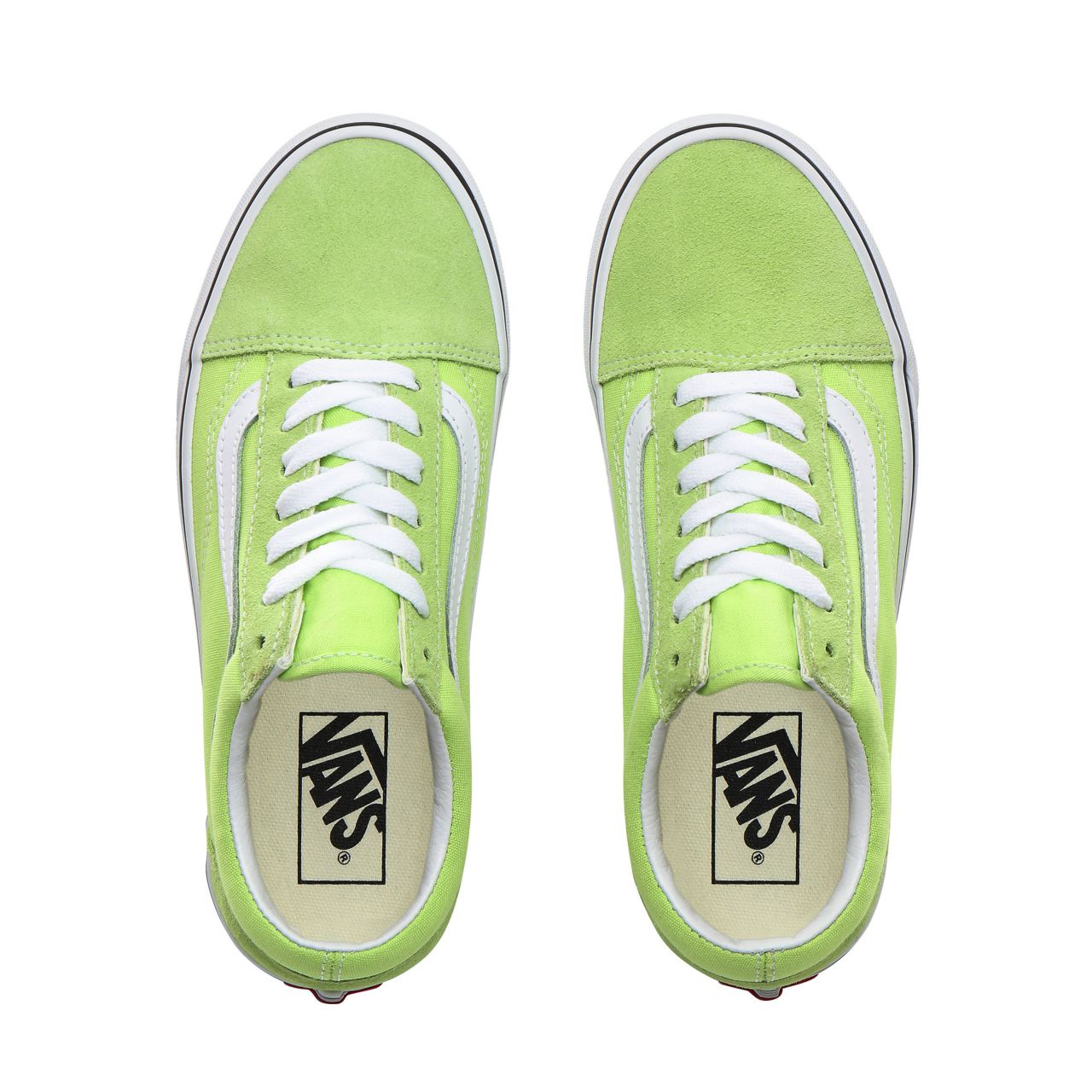 Vans Old Skool Classic Womens - Sharp Green/True White VN0A4BV5V9K Shoes