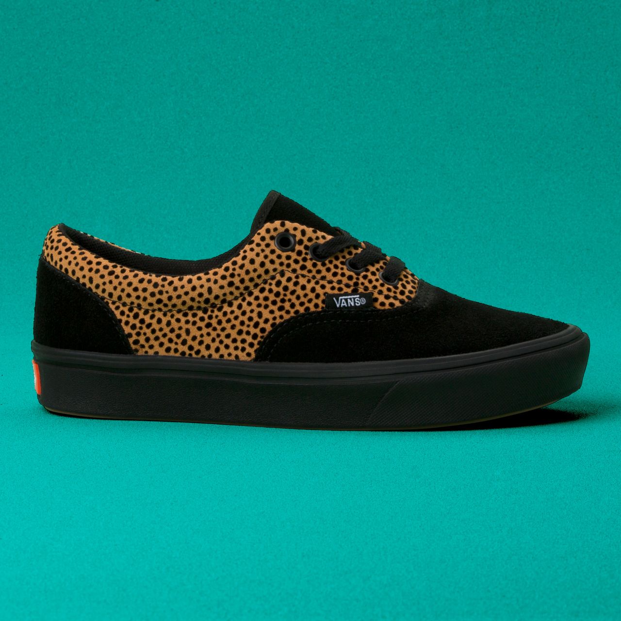 Vans Tiny Cheetah ComfyCush Era Classic Womens - (Tiny Cheetah) Black VN0A3WM9VWS Shoes