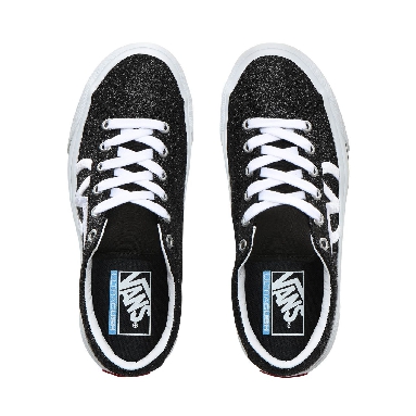 Vans Glitter Sid NI Classic Womens - (Glitter) Black/True White VN0A4BNFXME Shoes