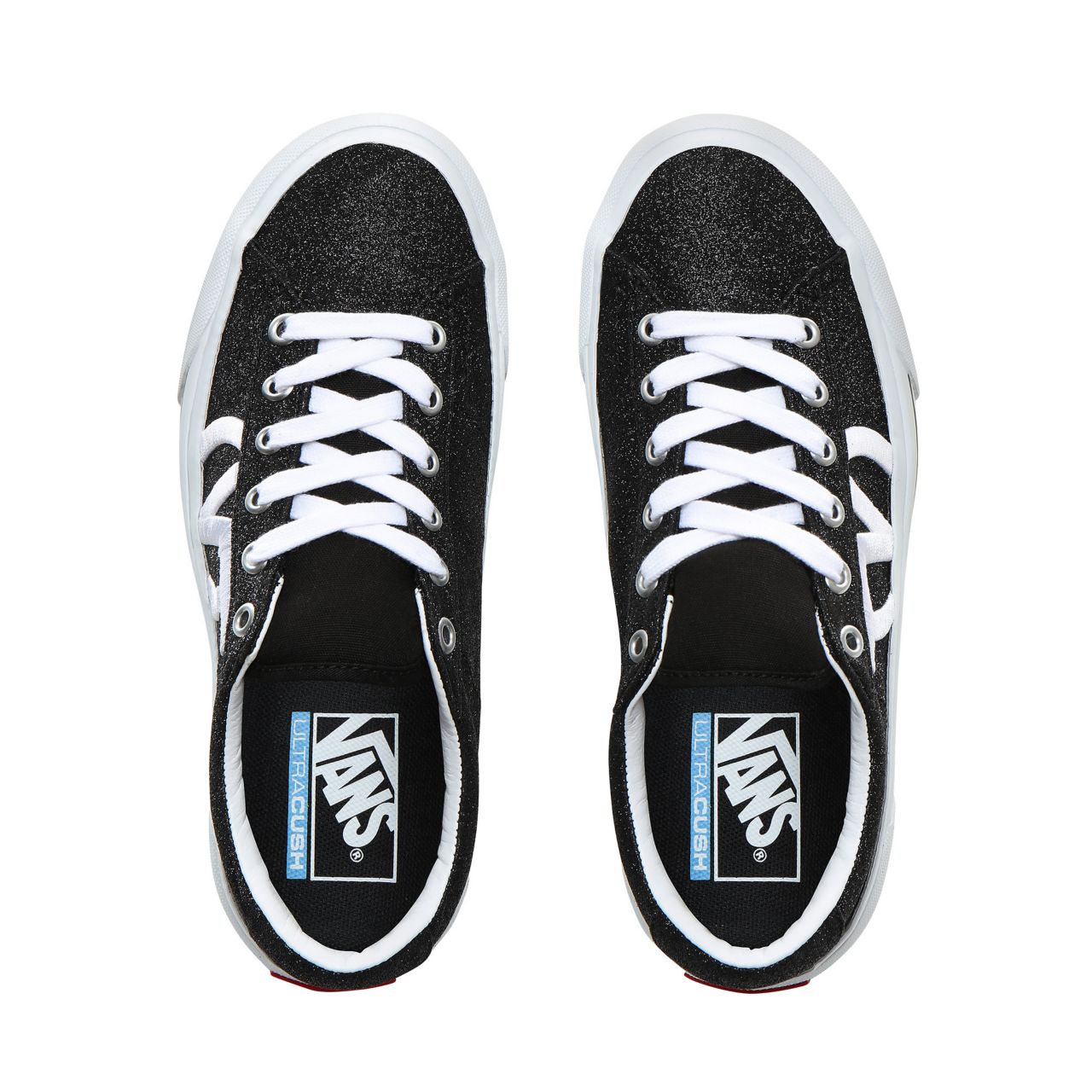 Vans Glitter Sid NI Classic Womens - (Glitter) Black/True White VN0A4BNFXME Shoes