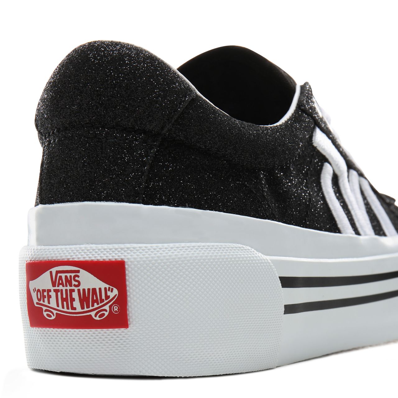 Vans Glitter Sid NI Classic Womens - (Glitter) Black/True White VN0A4BNFXME Shoes