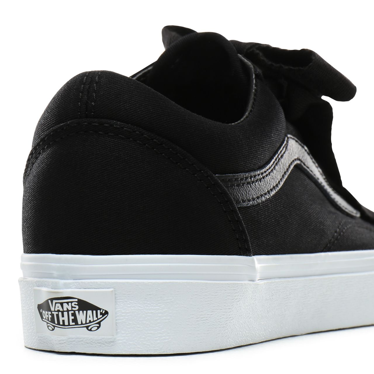 Vans Herringbone Lace Old Skool Classic Womens - (Herringbone Lace) Black/True White VN0A4BTSVZR Shoes