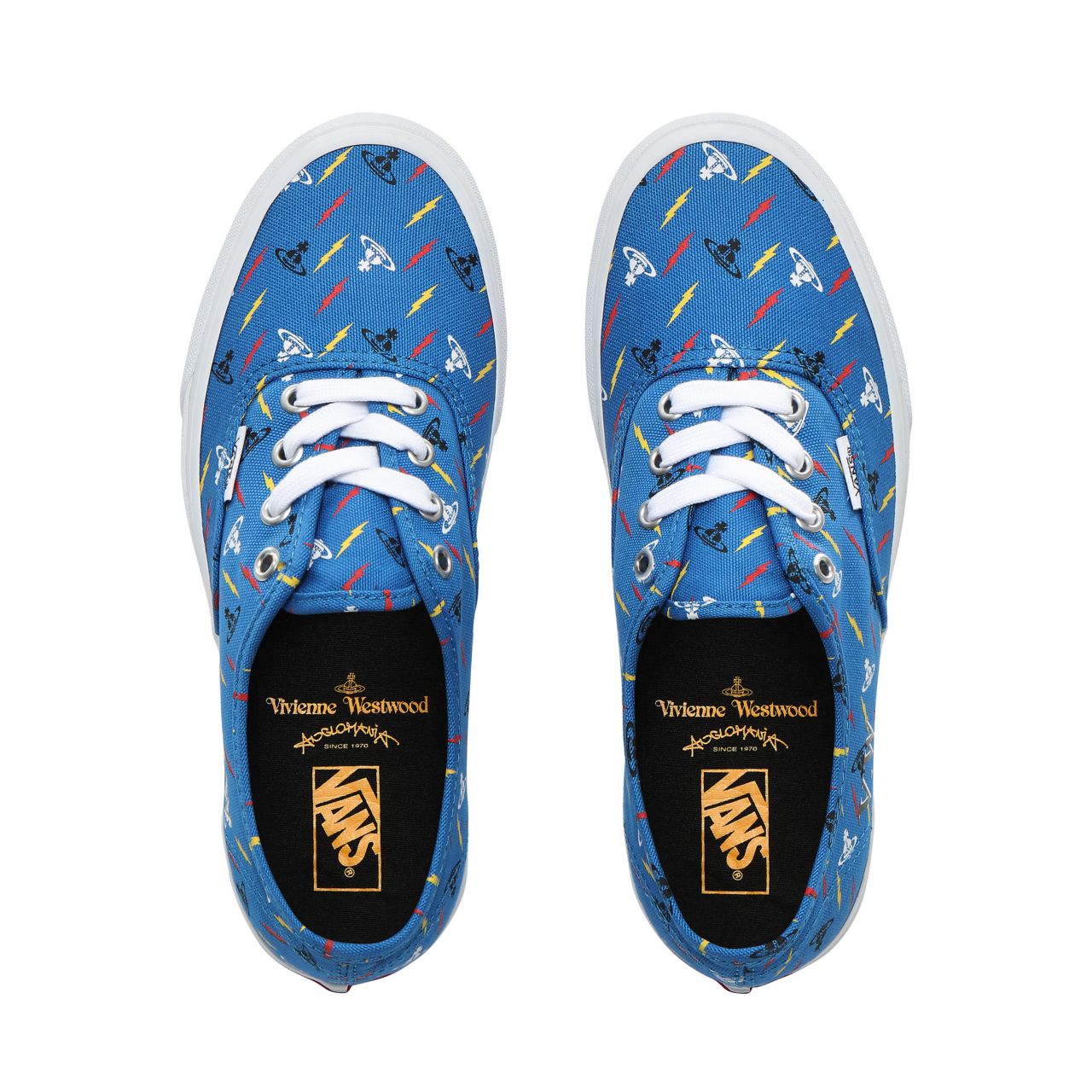 Vans x Vivienne Westwood Authentic Classic Womens - (Vivienne Westwood) Thunderbolt Orbs/True White VN0A2Z5IV7C Shoes