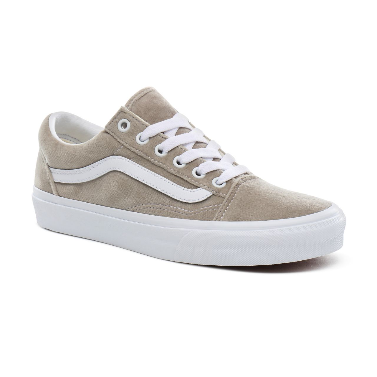 Vans Velvet Old Skool Classic Womens - (Velvet) gray/true white VN0A4BV5TCH Shoes