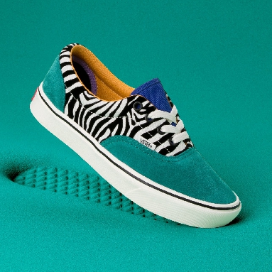 Vans Zebra ComfyCush Era Classic Womens - (Zebra) Tidepool/Surf the web VN0A3WM9VWT Shoes