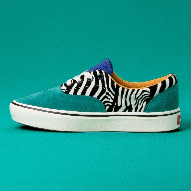 Vans Zebra ComfyCush Era Classic Womens - (Zebra) Tidepool/Surf the web VN0A3WM9VWT Shoes