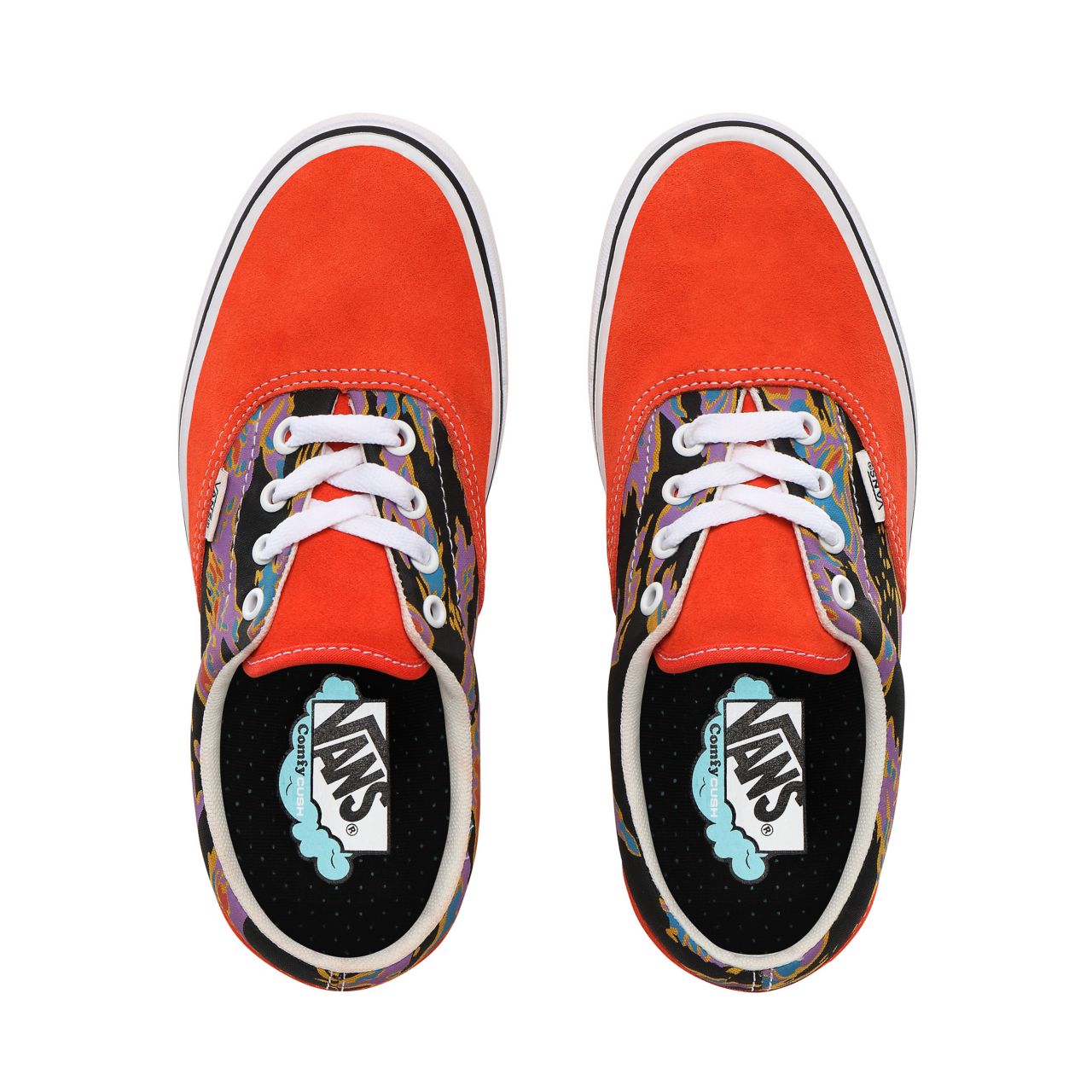 Vans Suede ComfyCush Era Classic Womens - (Suede) spicy orange/tiger camo VN0A3WM9TFE Shoes