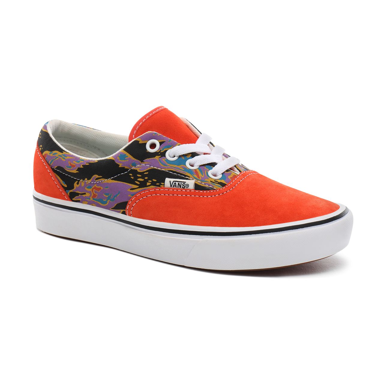 Vans Suede ComfyCush Era Classic Womens - (Suede) spicy orange/tiger camo VN0A3WM9TFE Shoes