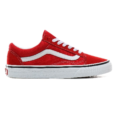 Vans Old Skool Classic Womens - Racing Red/True White VN0A4BV5JV6 Shoes