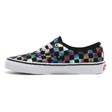 Vans Iridescent Check Authentic Classic Womens - (Iridescent Check) black/true white VN0A2Z5ISRY Shoes