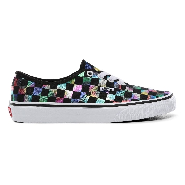 Vans Iridescent Check Authentic Classic Womens - (Iridescent Check) black/true white VN0A2Z5ISRY Shoes