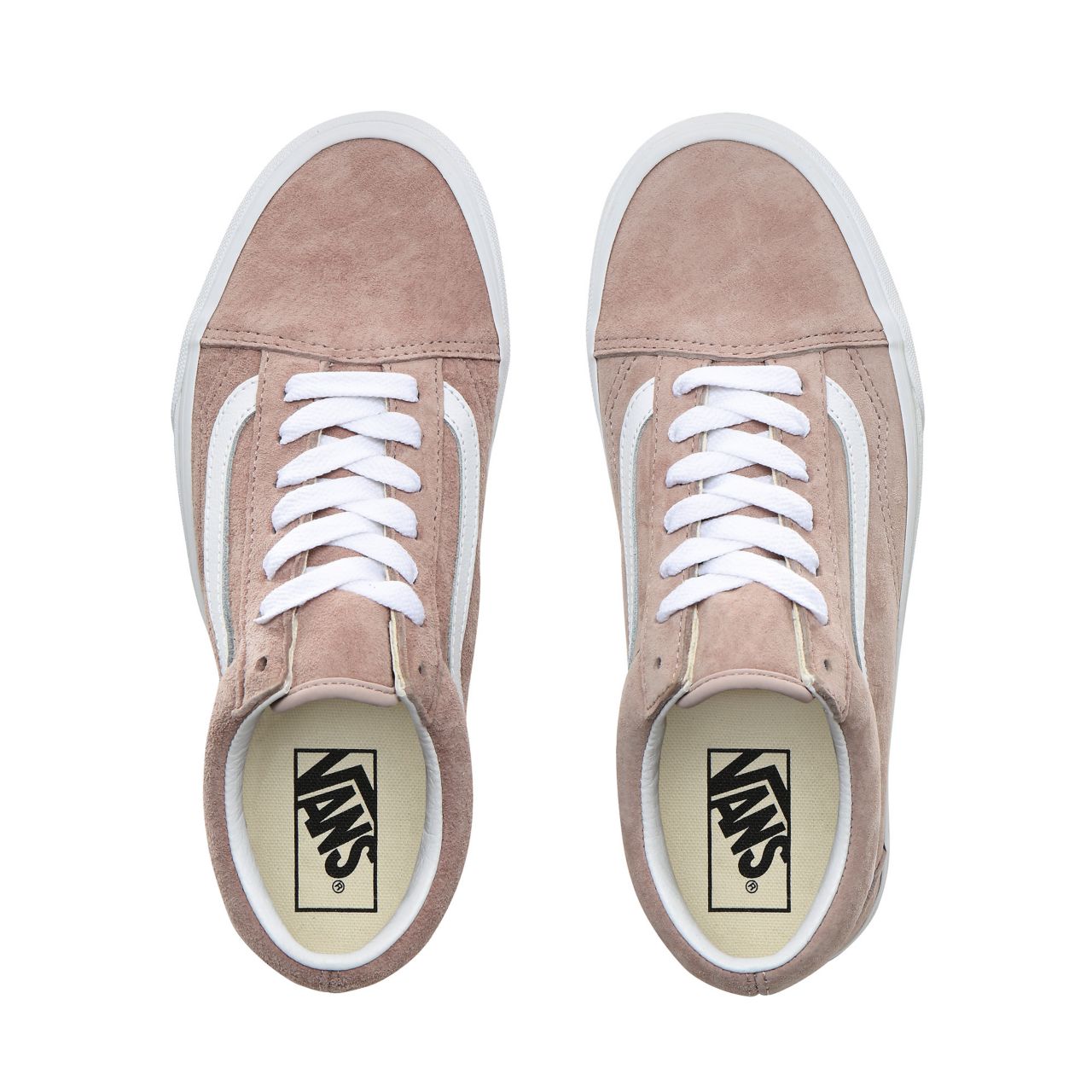 Vans Pig Suede Old Skool Classic Womens - (Pig Suede) Shadow Gray/True White VN0A4BV5V79 Shoes