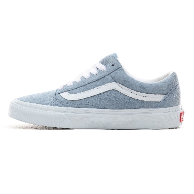 Vans Pig Suede Old Skool Classic Womens - (Pig Suede) Blue Fog/True White VN0A4BV5V4Z Shoes