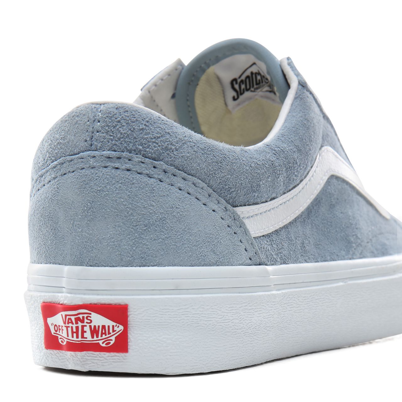 Vans Pig Suede Old Skool Classic Womens - (Pig Suede) Blue Fog/True White VN0A4BV5V4Z Shoes