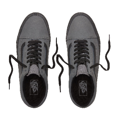 Vans Vansbuck Old Skool Classic Mens Womens - (Vansbuck) Pewter/Black VN0A38G1UMJ Shoes