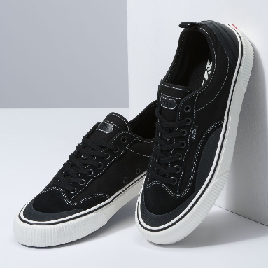 Vans Canvas Destruct Surf Black Classic Mens Womens - (Canvas) Black/Marshmallow VN0A4BTLVQE Shoes