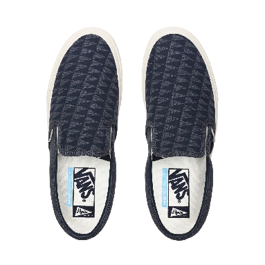 Vans x Pilgrim Classic Slip-On Surf Navy Classic Mens Womens - (Pilgrim) Orion Blue/Marshmallow VN0A3MUCWR4 Shoes