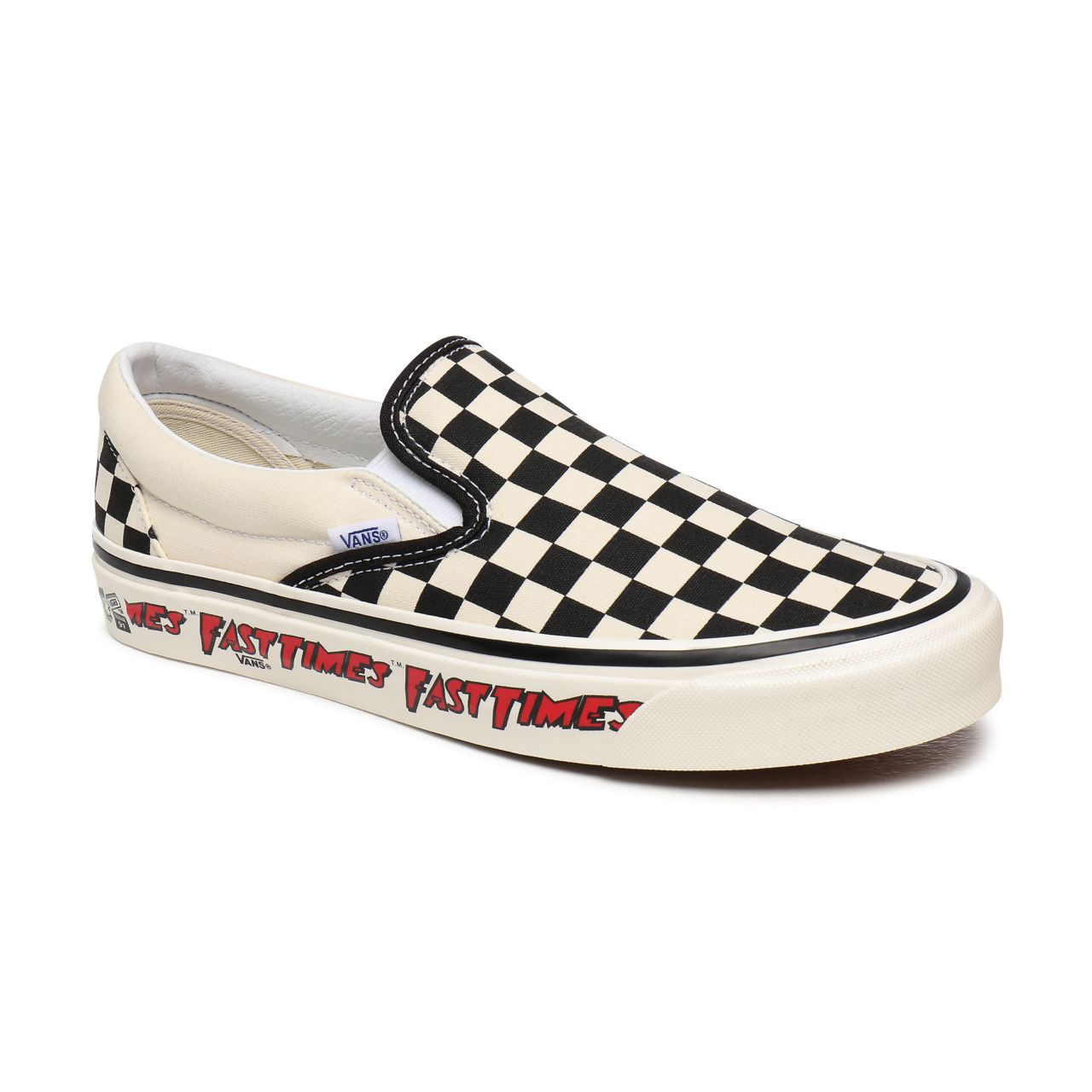 Vans Anaheim Factory Classic Slip-On 98 DX Black Classic Mens Womens - (Anaheim Factory) Og Fast Times VN0A3JEXWVP Shoes