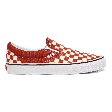 Vans Checkerboard Classic Slip-On Red Classic Mens Womens - (Checkerboard) Picante/True White VN0A4U38WS2 Shoes