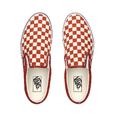 Vans Checkerboard Classic Slip-On Red Classic Mens Womens - (Checkerboard) Picante/True White VN0A4U38WS2 Shoes