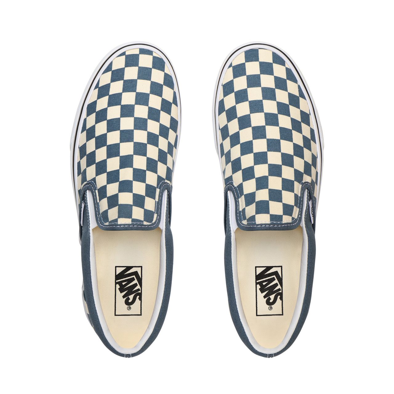 Vans Checkerboard Classic Slip-On Blue Classic Mens Womens - (Checkerboard) Blue Mirage/True White VN0A4U38WRU Shoes