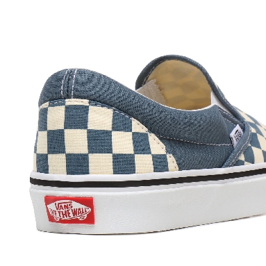 Vans Checkerboard Classic Slip-On Blue Classic Mens Womens - (Checkerboard) Blue Mirage/True White VN0A4U38WRU Shoes