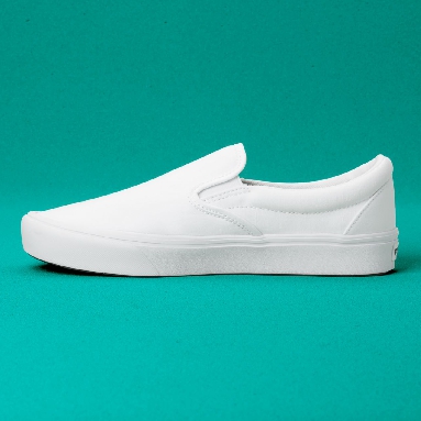 Vans Comfycush Slip-On White Classic Mens Womens - (Classic) True White VN0A3WMDVNG Shoes