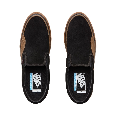 Vans Rubber Slip-On Pro Classic Mens Womens - (Rubber) Black/Gum VN0A347VUHX Shoes