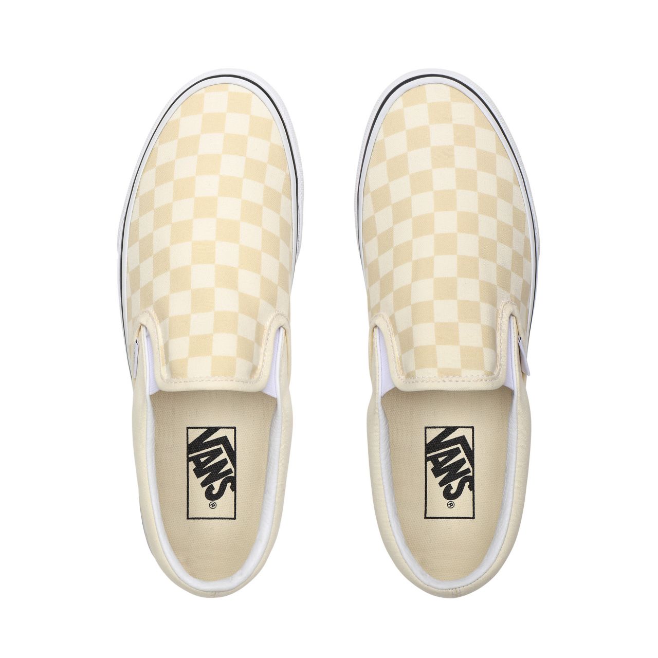 Vans Checkerboard Classic Slip-On White Classic Mens Womens - (Checkerboard) Classic White/True White VN0A4U38WRX Shoes