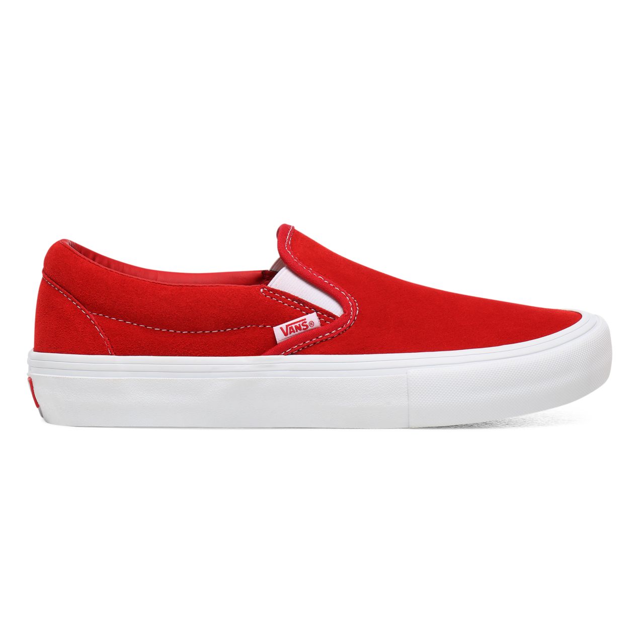 Vans Suede Slip-On Pro Red Classic Mens Womens - (Suede) Red/White VN0A347VAJL Shoes