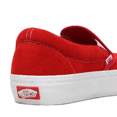 Vans Suede Slip-On Pro Red Classic Mens Womens - (Suede) Red/White VN0A347VAJL Shoes