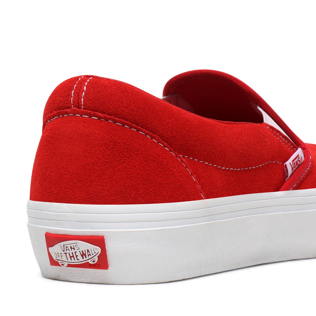 Vans Suede Slip-On Pro Red Classic Mens Womens - (Suede) Red/White VN0A347VAJL Shoes