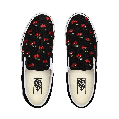 Vans Cherries Classic Slip-On Black Classic Mens Womens - (Cherries) Black VN0A4U38L6M Shoes