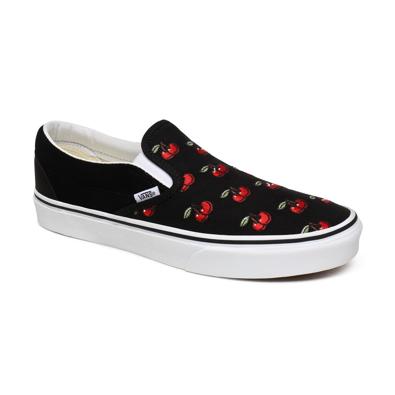 Vans Cherries Classic Slip-On Black Classic Mens Womens - (Cherries) Black VN0A4U38L6M Shoes