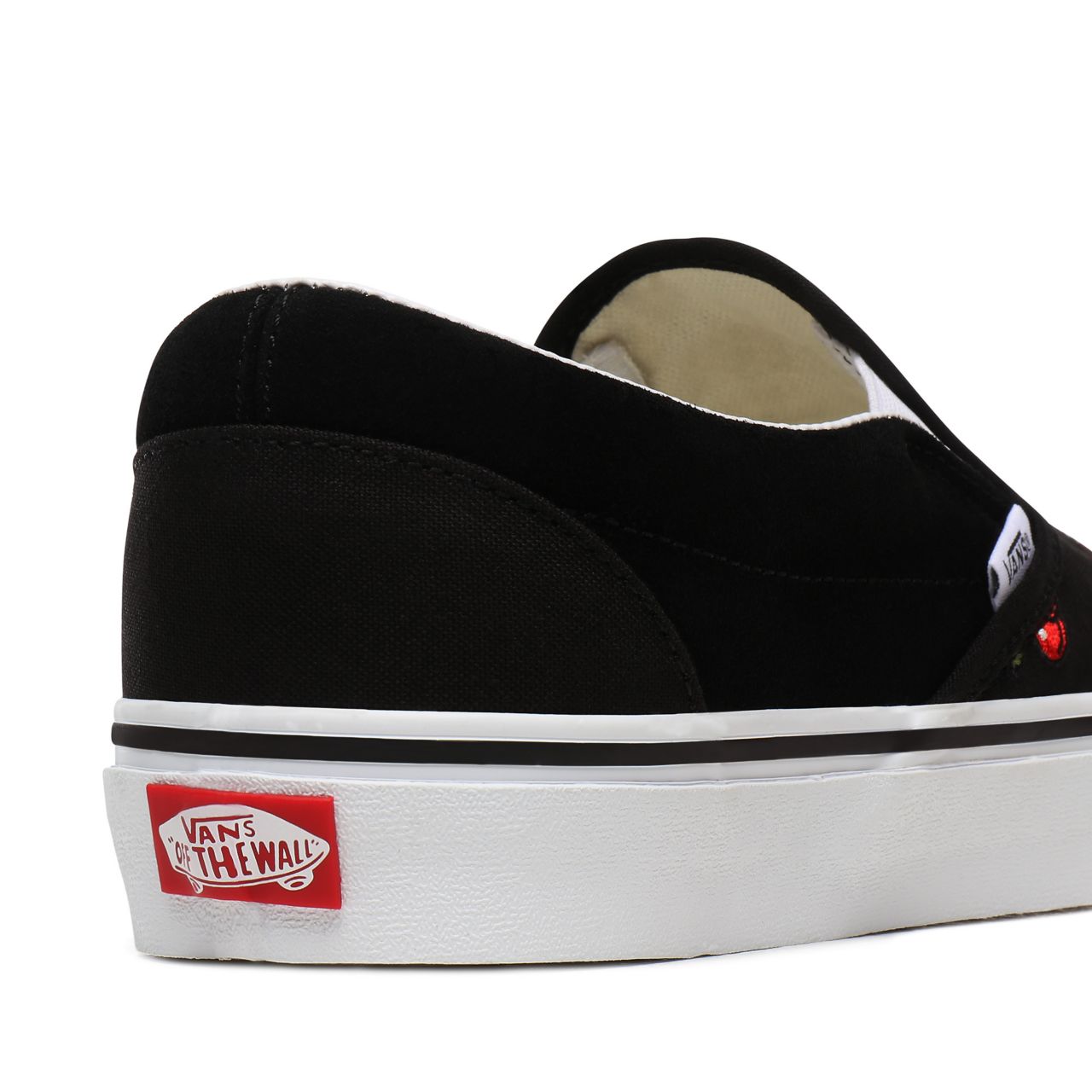 Vans Cherries Classic Slip-On Black Classic Mens Womens - (Cherries) Black VN0A4U38L6M Shoes