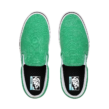 Vans Washed Canvas ComfyCush Slip-On Green Classic Mens Womens - (Washed Canvas) Fern Green VN0A3WMDWYC Shoes