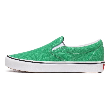 Vans Washed Canvas ComfyCush Slip-On Green Classic Mens Womens - (Washed Canvas) Fern Green VN0A3WMDWYC Shoes