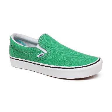 Vans Washed Canvas ComfyCush Slip-On Green Classic Mens Womens - (Washed Canvas) Fern Green VN0A3WMDWYC Shoes