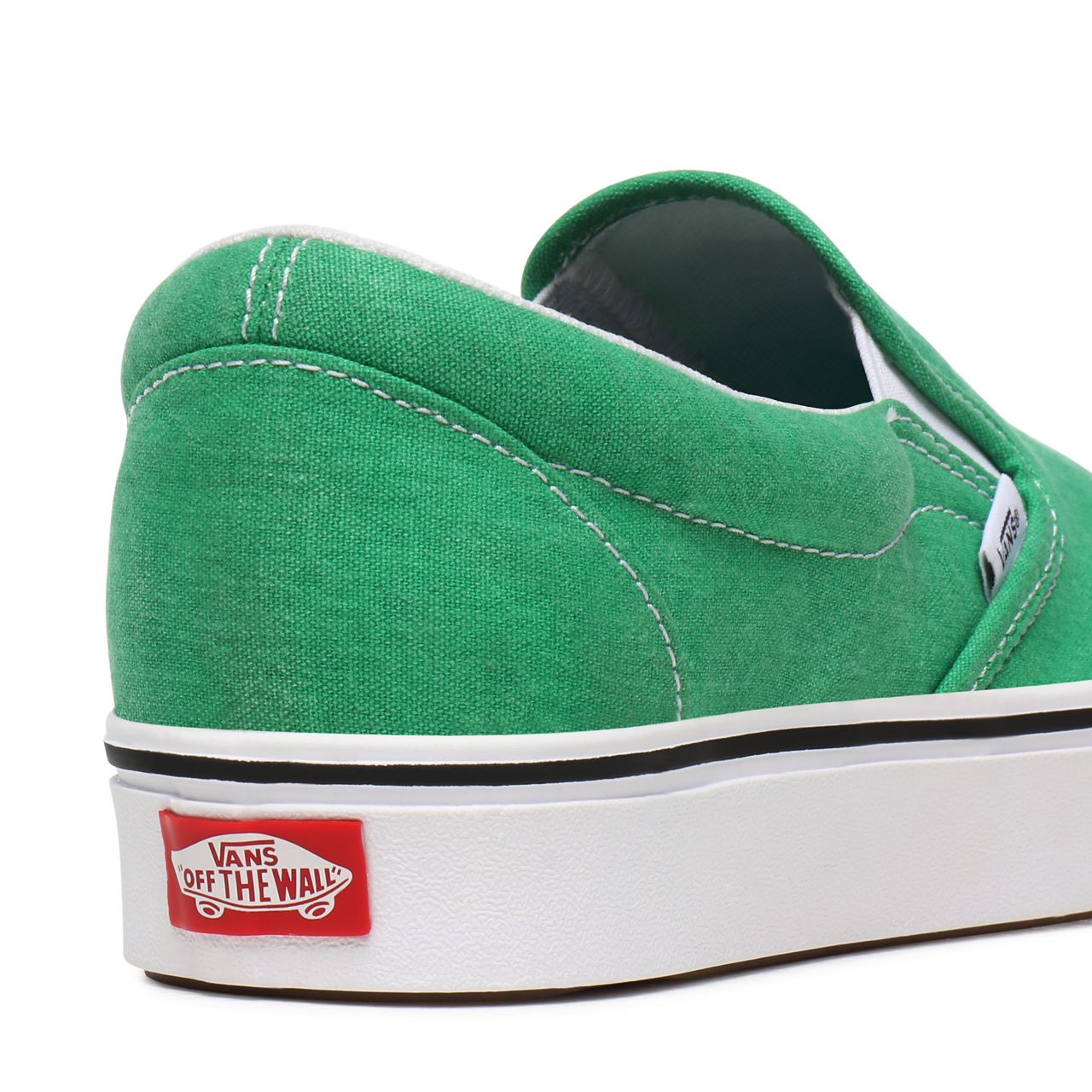 Vans Washed Canvas ComfyCush Slip-On Green Classic Mens Womens - (Washed Canvas) Fern Green VN0A3WMDWYC Shoes