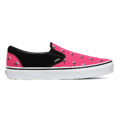 Vans Trap Fly Classic Slip-On Pink Classic Mens Womens - (Trap Fly) Fuchsia Purple/True White VN0A4U38WVJ Shoes