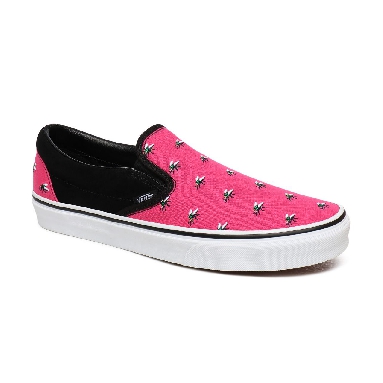 Vans Trap Fly Classic Slip-On Pink Classic Mens Womens - (Trap Fly) Fuchsia Purple/True White VN0A4U38WVJ Shoes