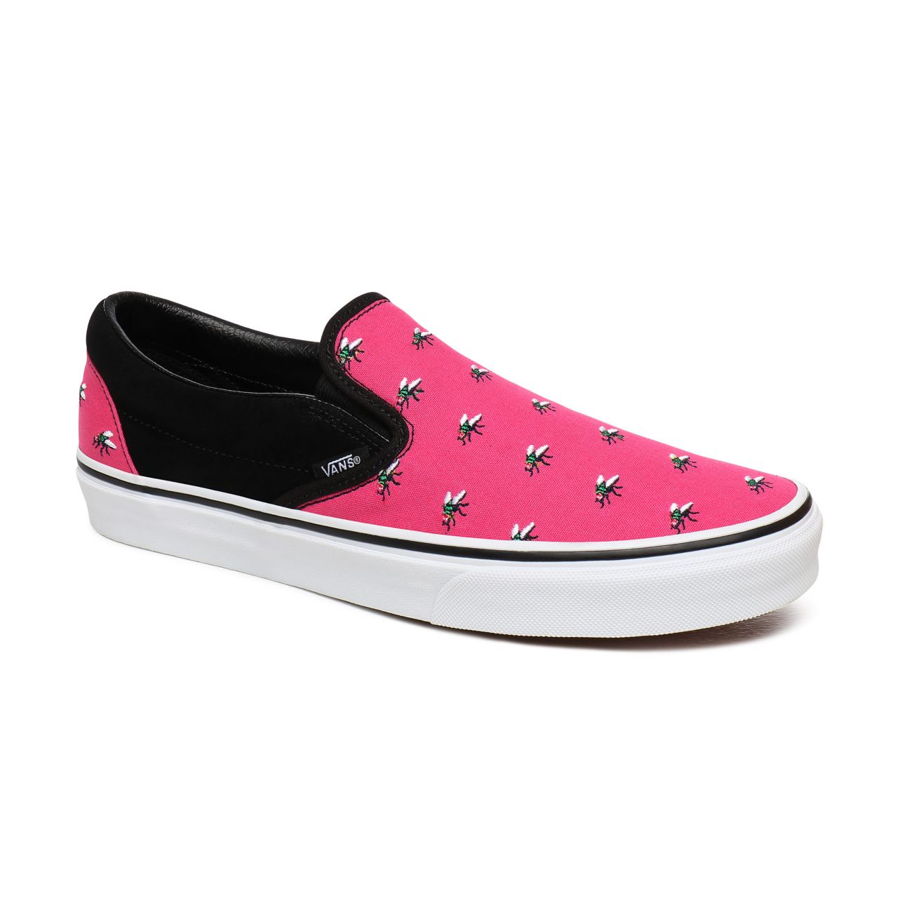 Vans Trap Fly Classic Slip-On Pink Classic Mens Womens - (Trap Fly) Fuchsia Purple/True White VN0A4U38WVJ Shoes