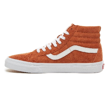 Vans Suede Sk8-Hi Reissue Classic Mens Womens - (Pig Suede) Leather Brown/True White VA2XSBU5K Shoes