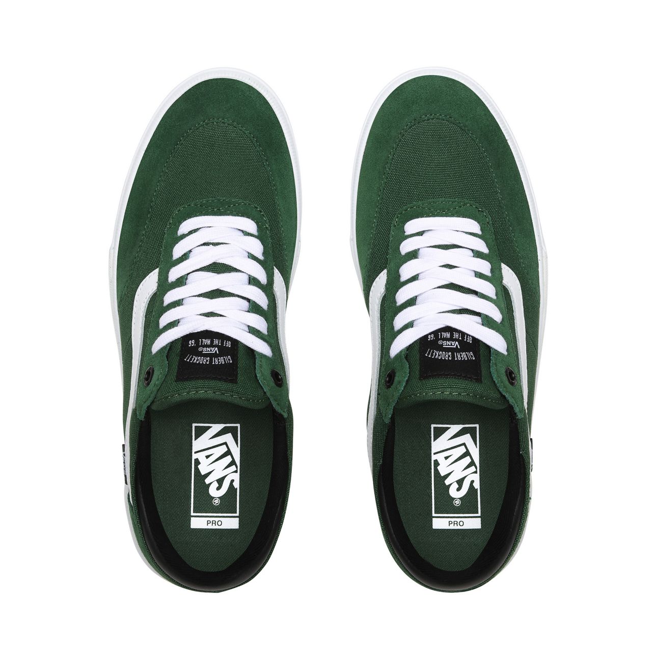 Vans Glibert Crockett Pro 2 Green Classic Mens Womens - Alpine/White VN0A38COW5Q Shoes