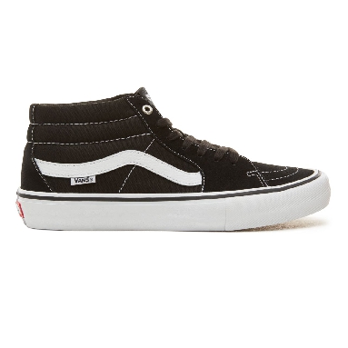 Vans Sk8-Mid Pro Black Classic Mens Womens - Black/White VN0A347UY28 Shoes