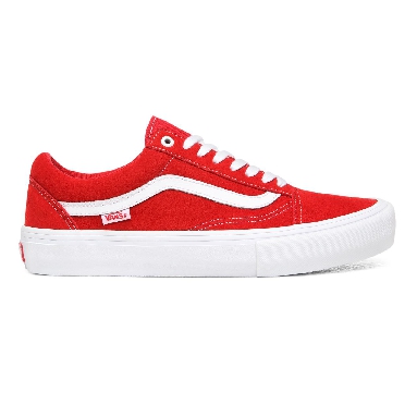 Vans Suede Old Skool Pro Red Classic Mens Womens - (Suede) Red/White VN000ZD4AJL Shoes