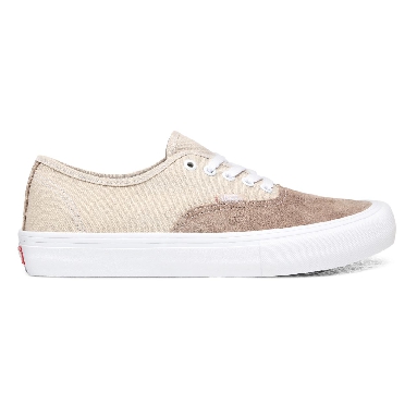 Vans Authentic Pro Beige Classic Mens Womens - Rainy Day/White VN0A3479W5K Shoes